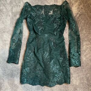 tobi lace long sleeve dress